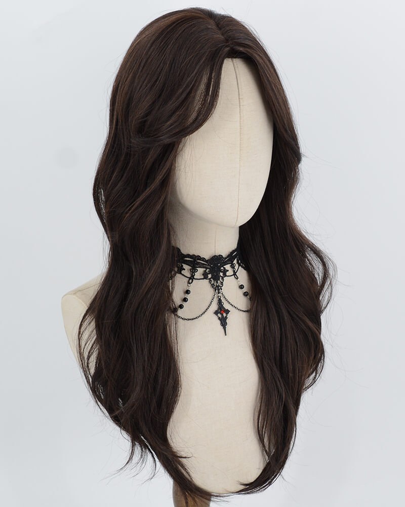 Black Wavy Synthetic Wig HW863 — view 2