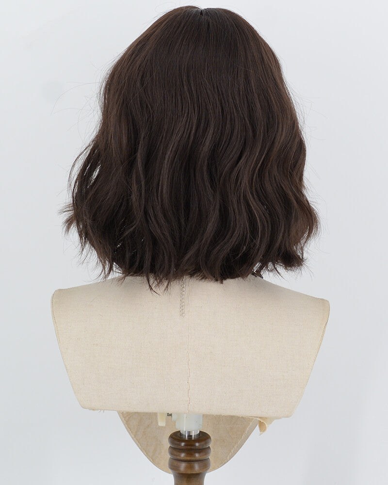 Natural Black Short Curly Synthetic Wig HW854 — view 3
