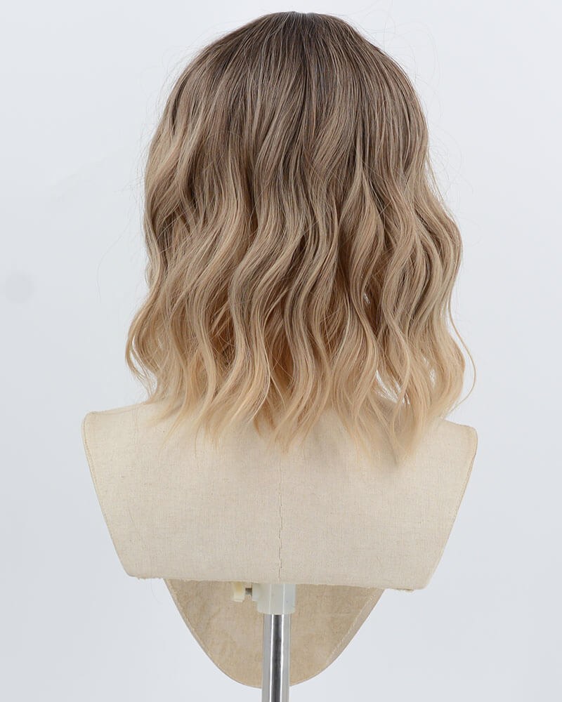 Ombre Blonde Short Curly Synthetic Wig HW786 — view 3