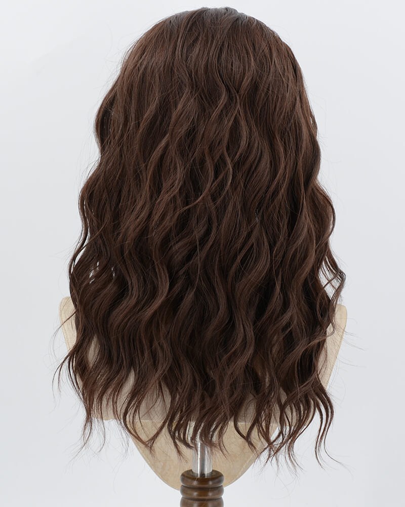 Brown Curly Synthetic Lace Front Wig WW1026 — view 3