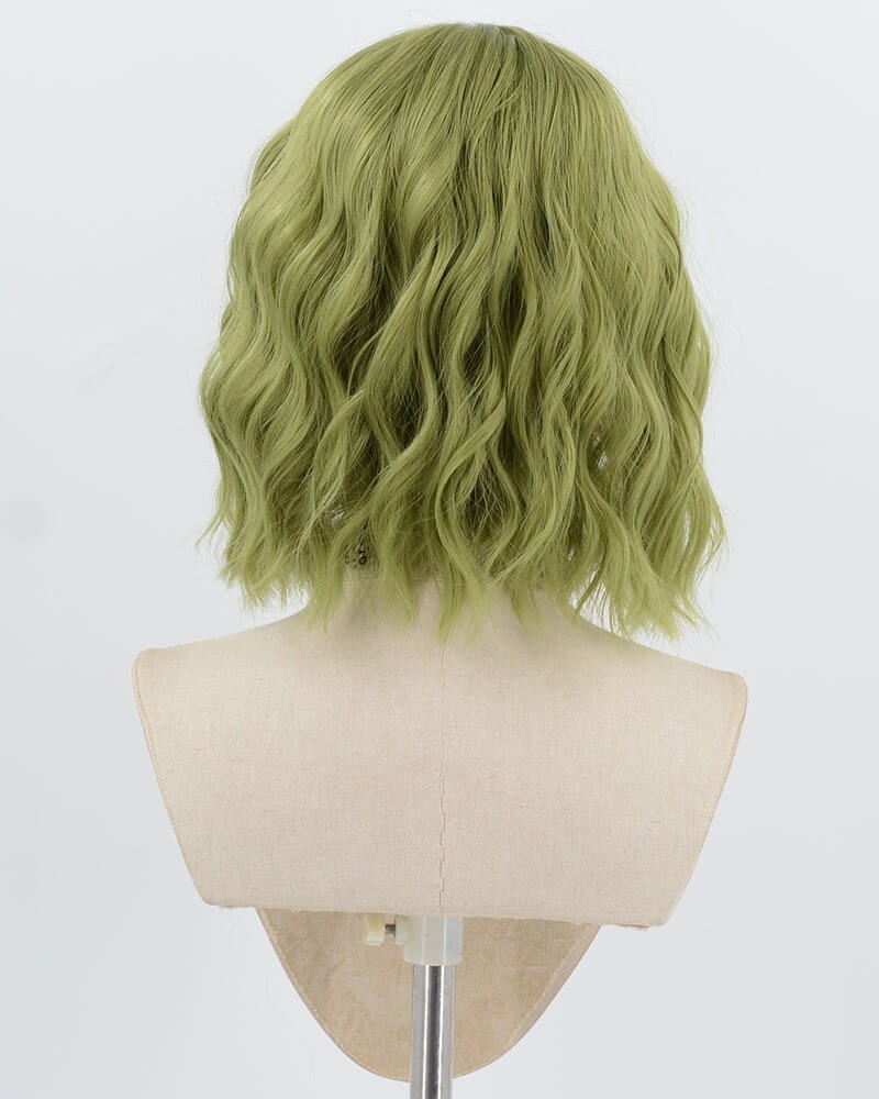 Green Short Curly Synthetic Wig HW779 — view 3