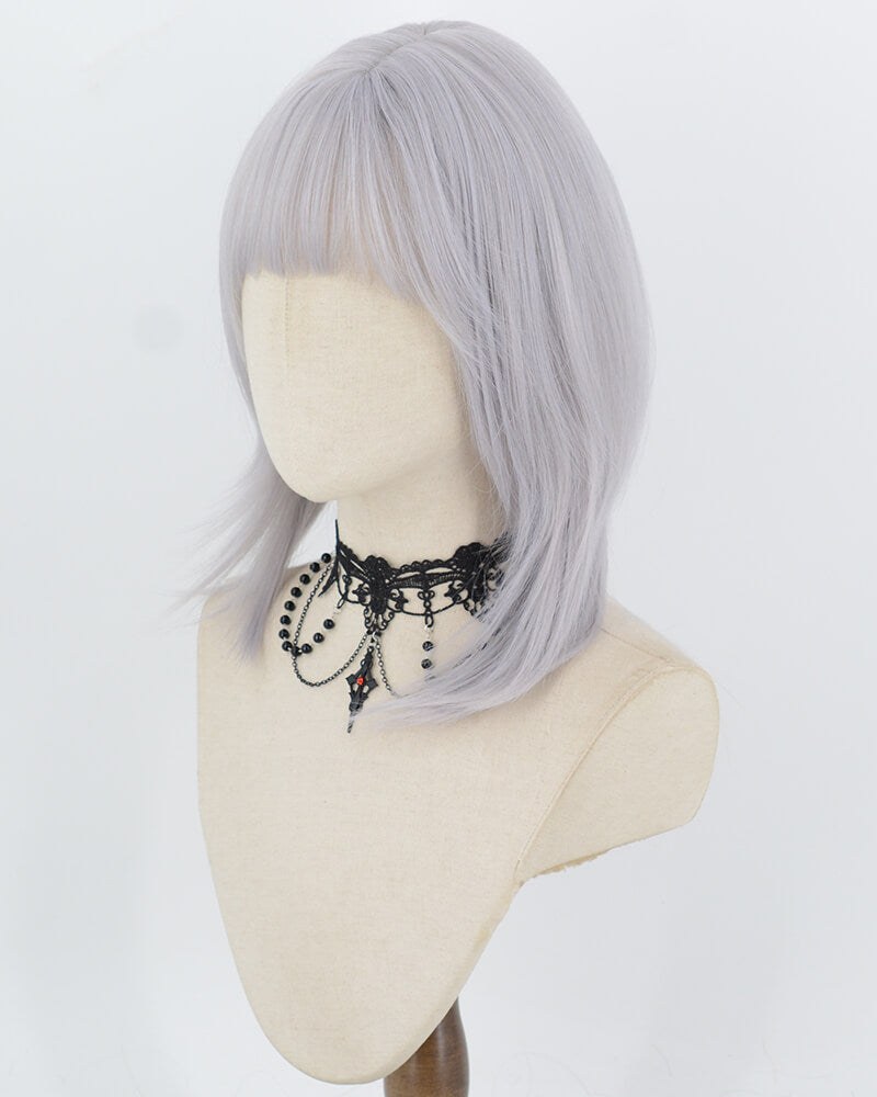 Grey Silver Synthetic Wig HW860 — view 4