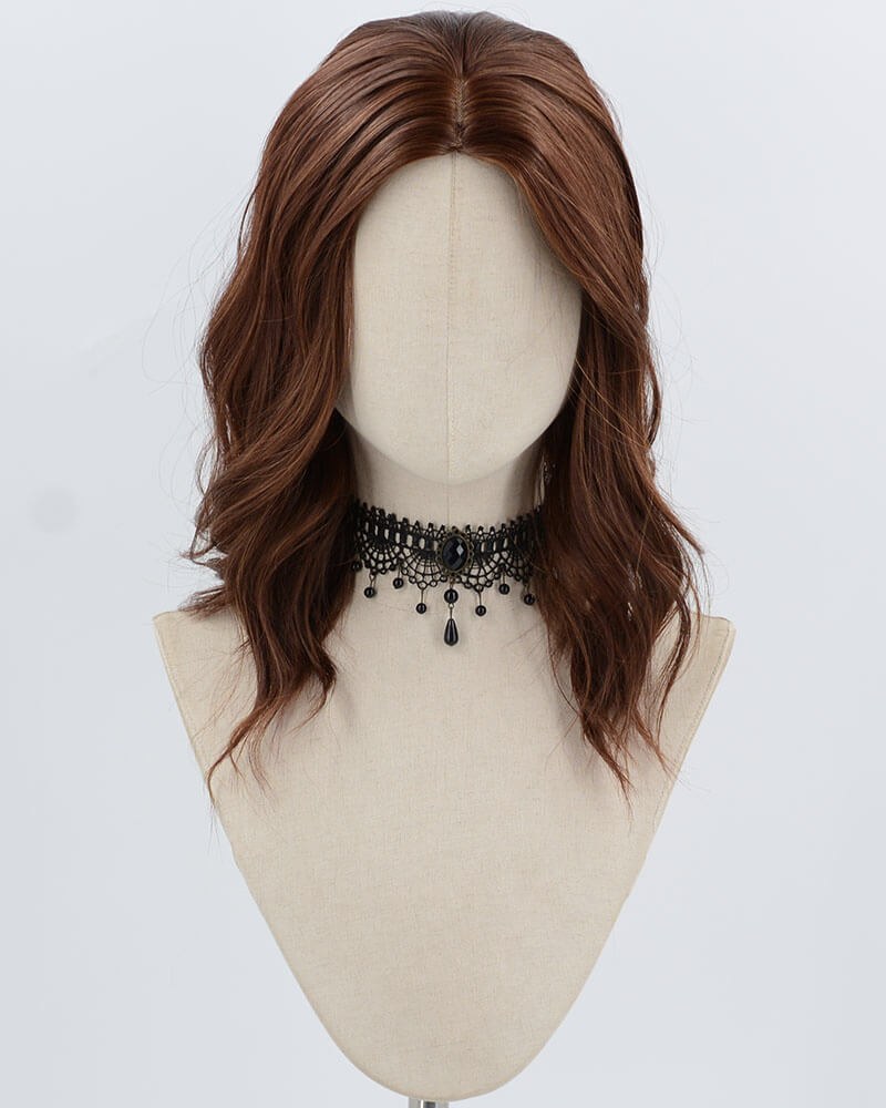 Mixed Brown Curly Short Synthetic Wig HW773 — view 1