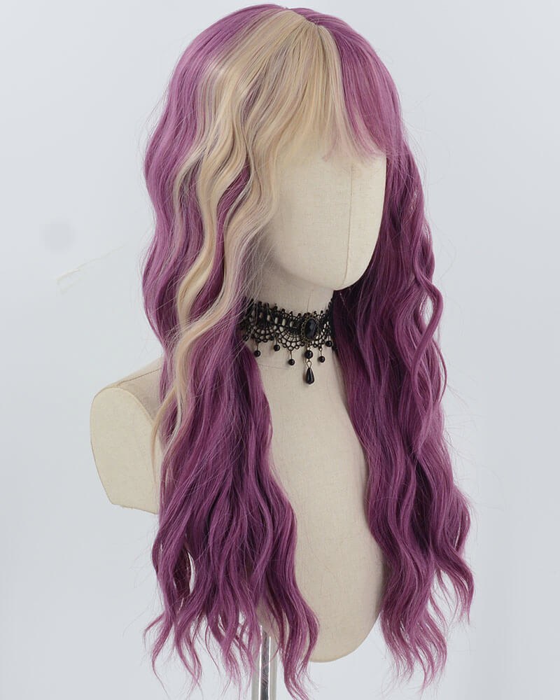 Purple Blonde Synthetic Wig HW665 — view 2