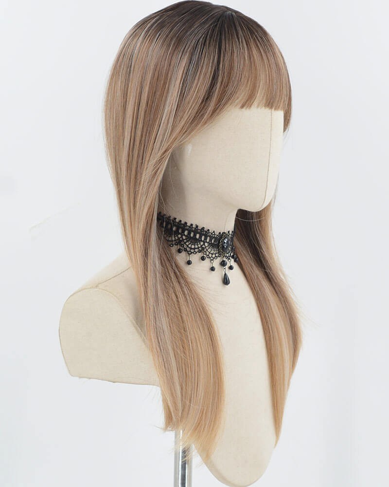 Ombre Brown Synthetic Wig HW680 — view 2