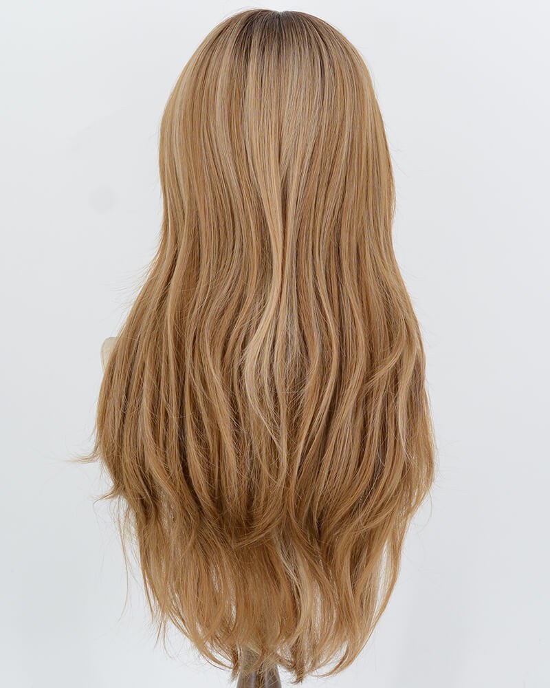 Ombre Blonde Brown Synthetic Wig HW852 — view 3
