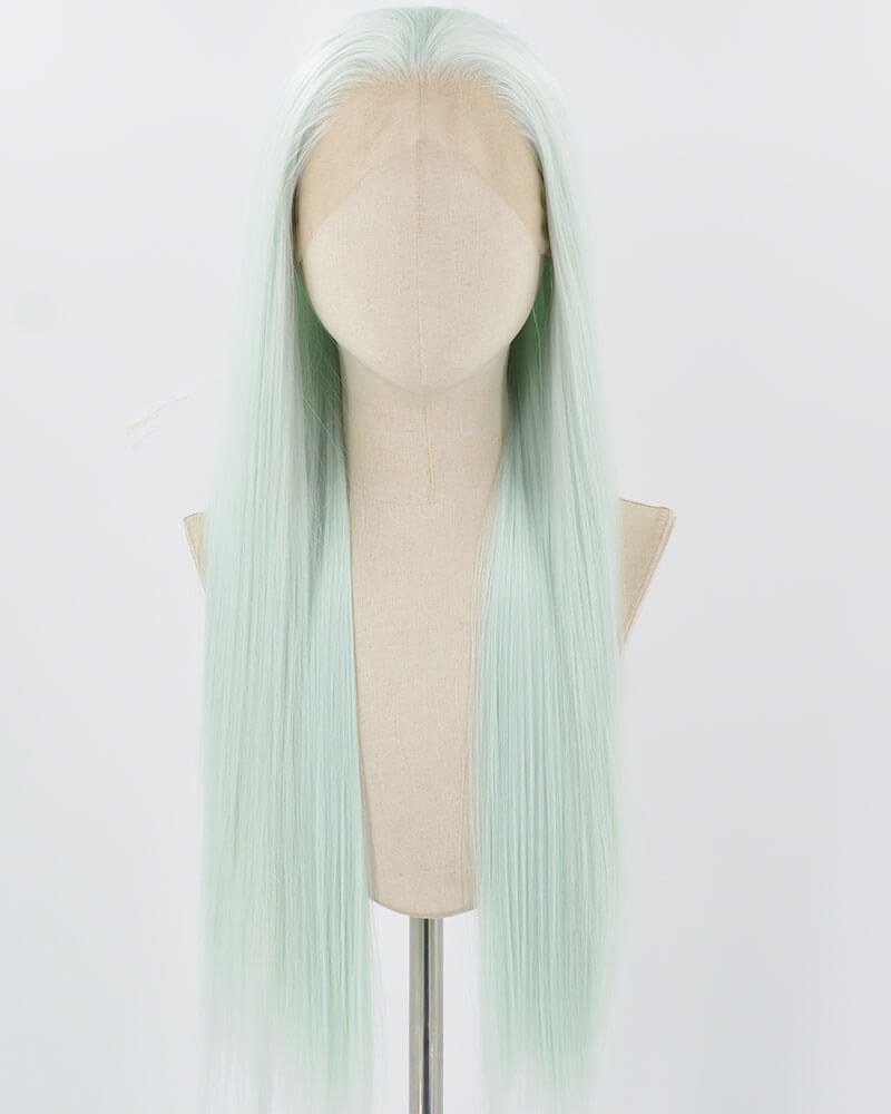 White Green Synthetic Lace Front Wig WW1036 — view 1