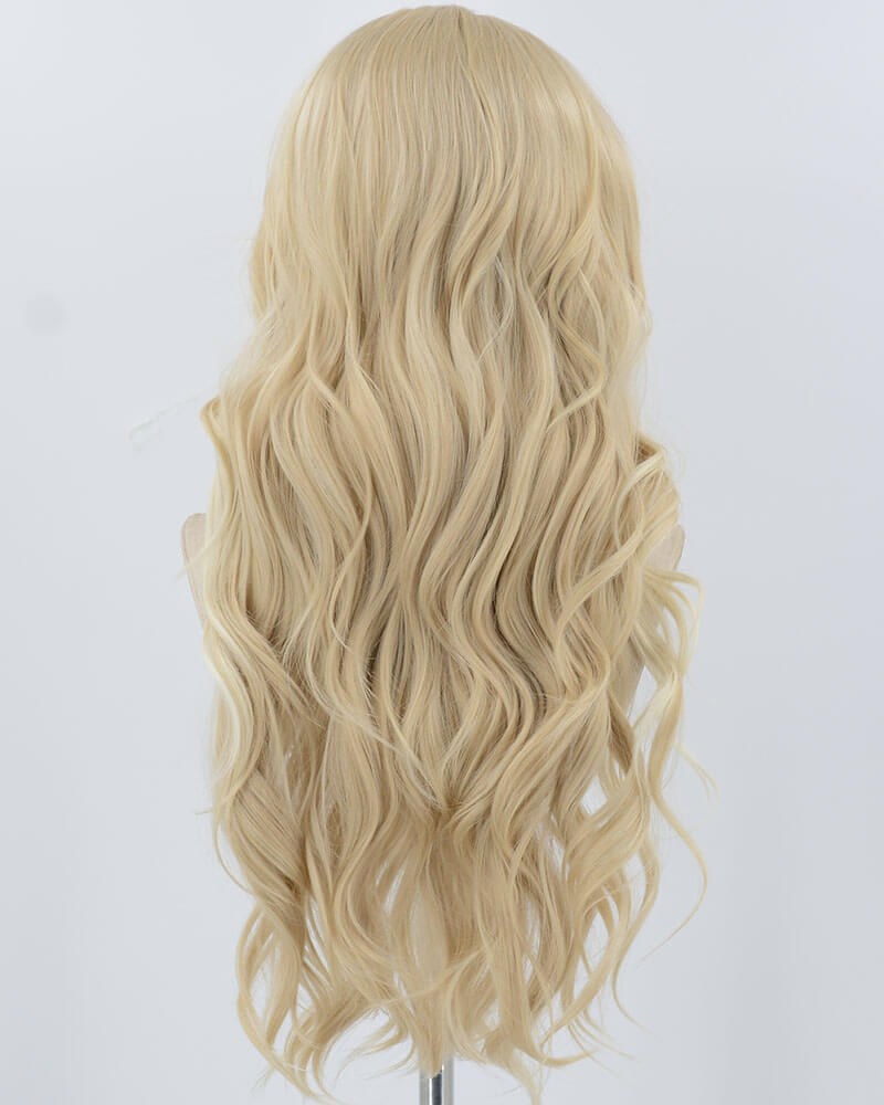 Blonde Long Wavy Synthetic Lace Front Wig WW892 — view 3