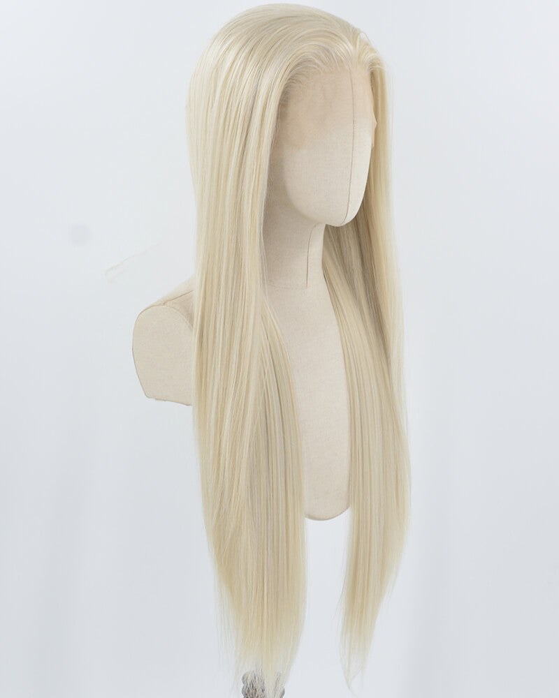 Ash Blonde Mixed Synthetic Lace Front Wig WW931 — view 2