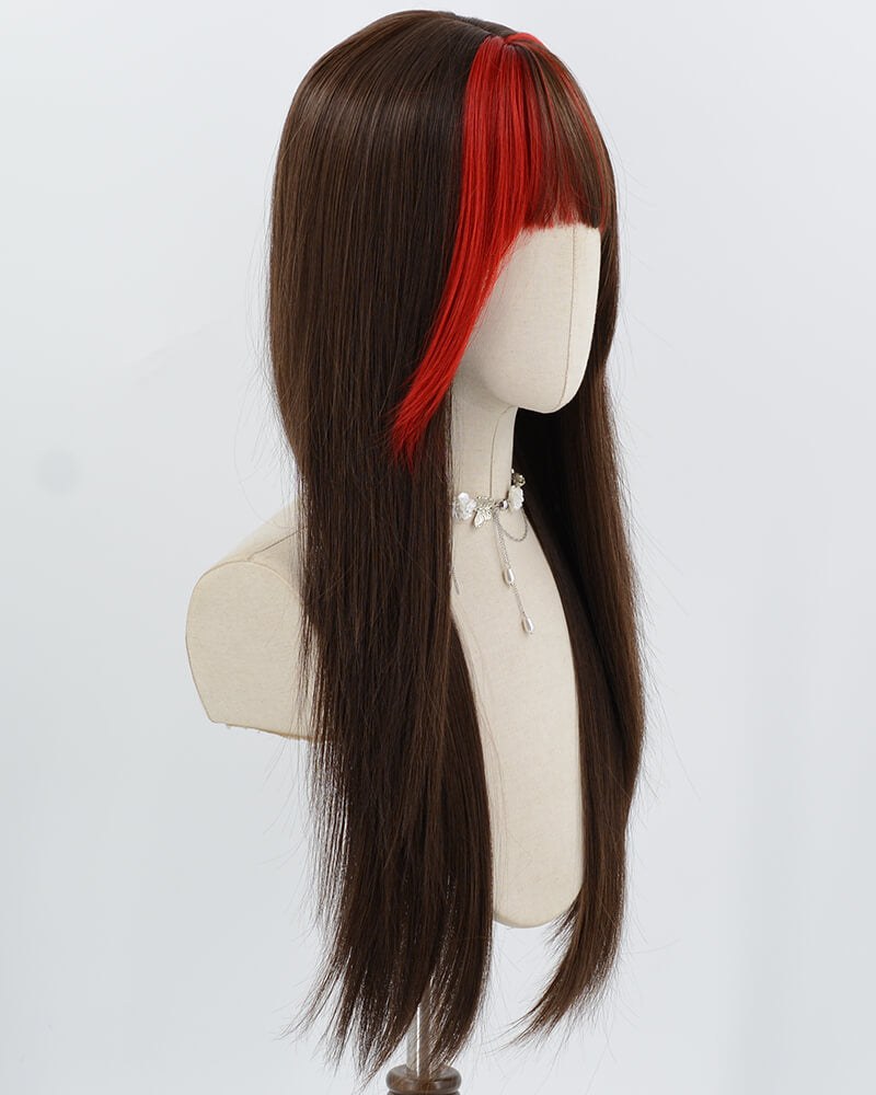 Black Red Synthetic Wig HW821 — view 2