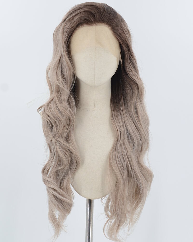 Ombre Grey Synthetic Lace Front Wig WW932 — view 1