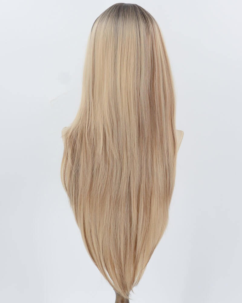 32inch Long Ombre Blonde Synthetic Wig HW662 — view 3