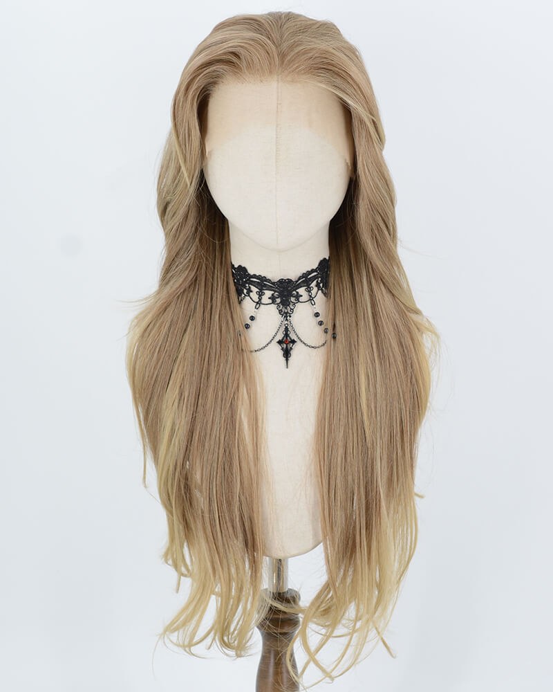 Brown Ombre Synthetic Lace Front Wig WW1075 — view 1