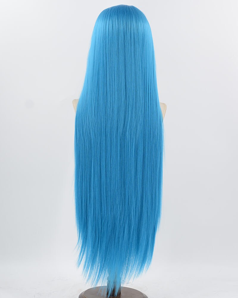 38Inch Long Sky Blue Synthetic Lace Front Wig WW1031 — view 3