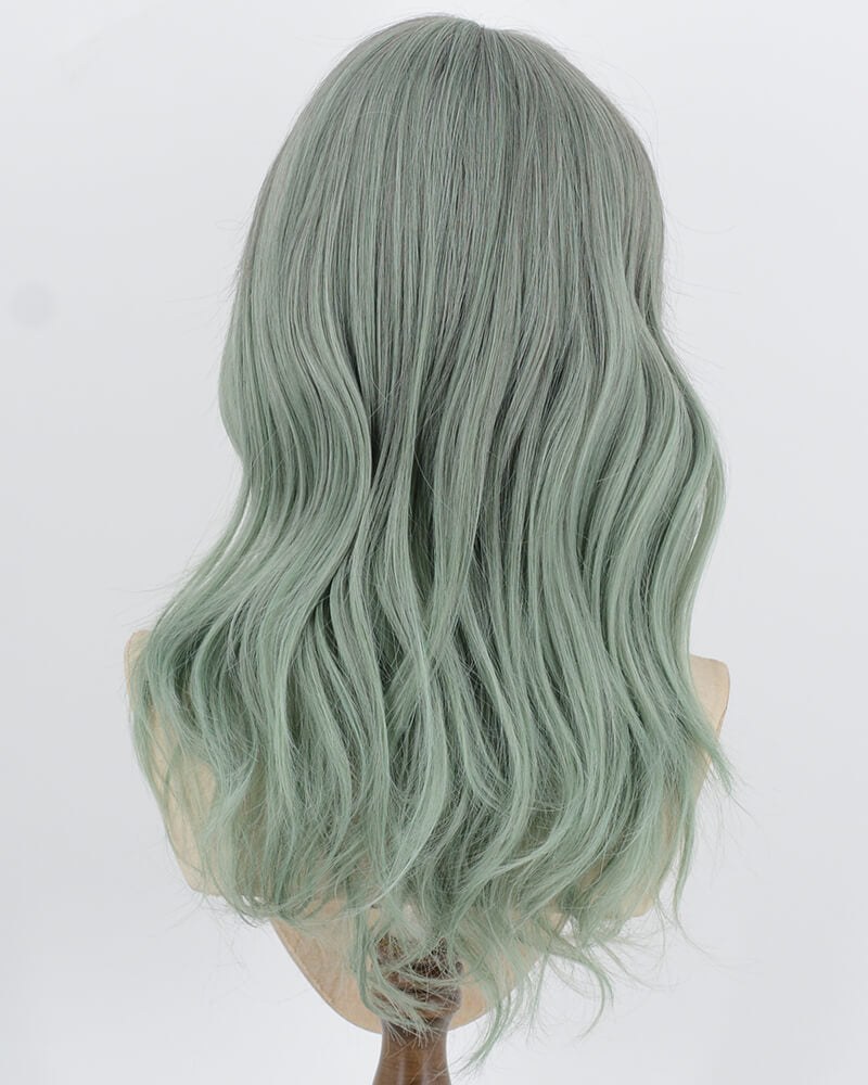 Green Wavy Synthetic Wig HW829 — view 3