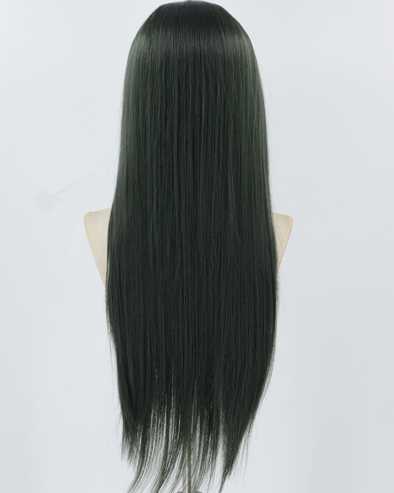 Dark Green Straight Synthetic Lace Front Wig WW1039 — view 3