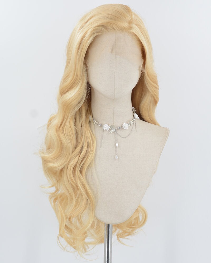 Blonde Wavy Synthetic Lace Front Wig WW910 — view 1