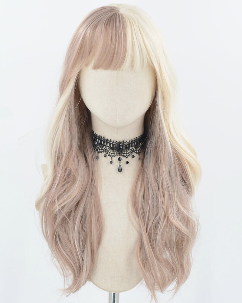 Blonde Brown Long Wavy Synthetic Wig HW673 — view 1