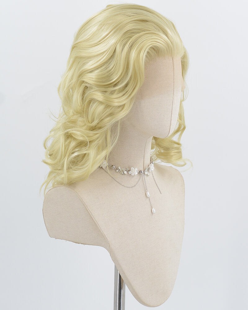 Blonde Wavy Synthetic Lace Front Wig WW999 — view 2