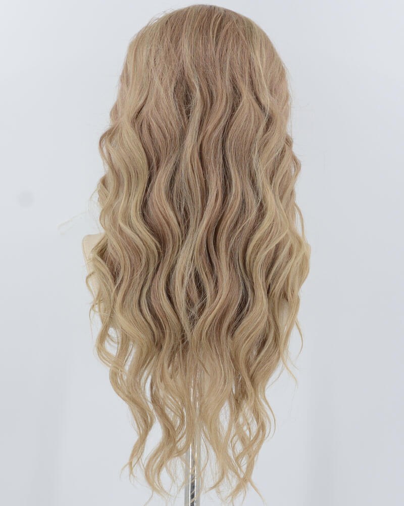 Brown Ombre Blonde Synthetic Lace Front Wig WW950 — view 3