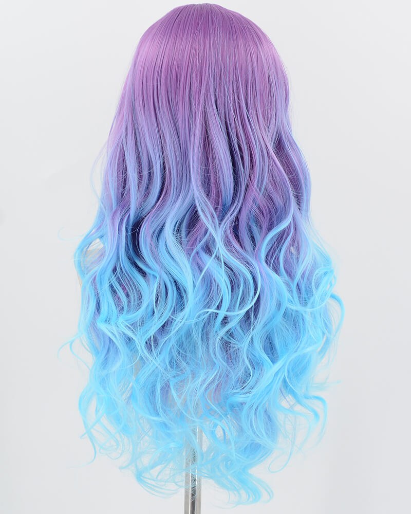 Purple Ombre Blue Synthetic Wig HW822 — view 3