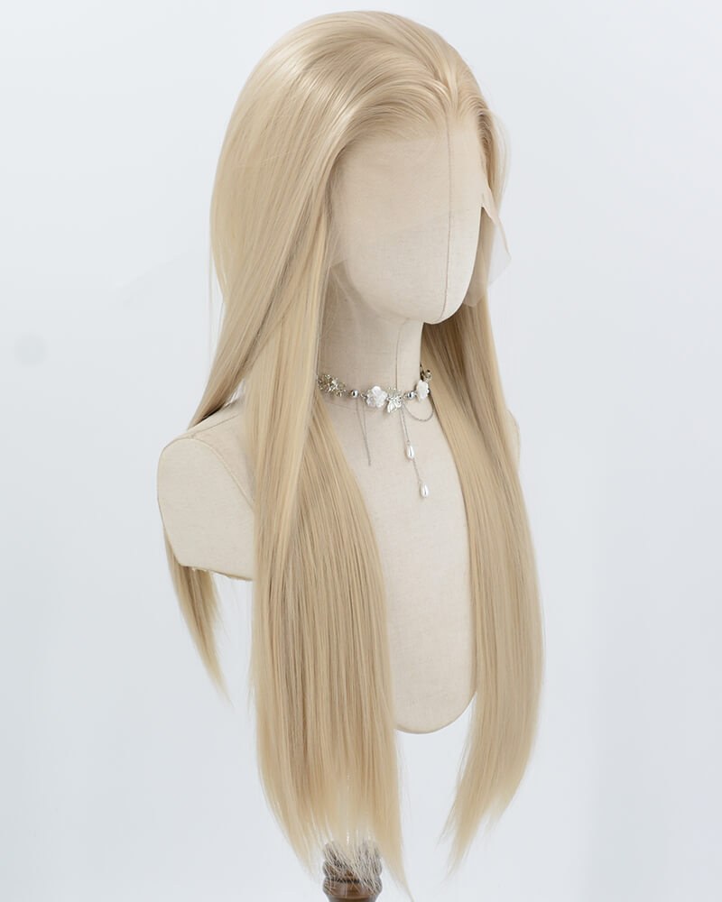 13*6 Blonde Straight Synthetic Lace Front Wig WW1023 — view 2
