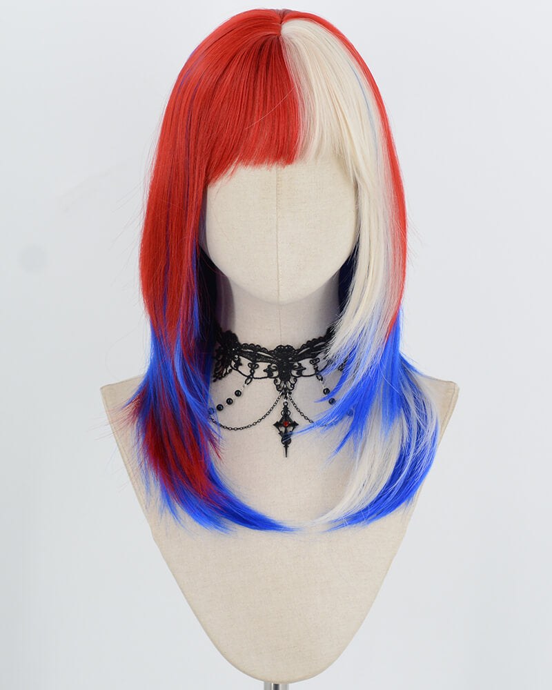 Red White Blue Synthetic Wig HW831 — view 1