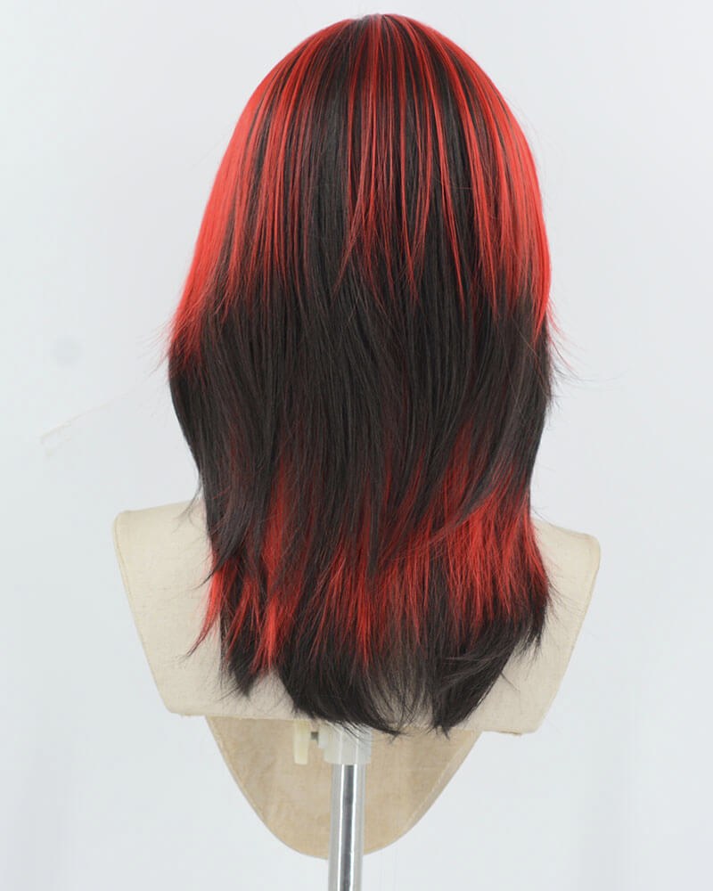 Black Red Synthetic Wig HW758 — view 3