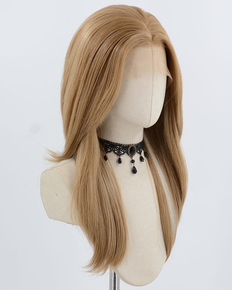 13*6 Brown Synthetic Lace Front Wig WW988 — view 2