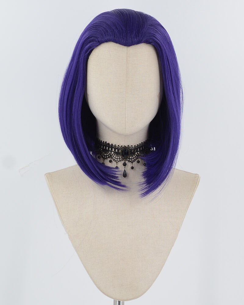 Purple Short Cosplay Synthetic Wig HW734 — view 1
