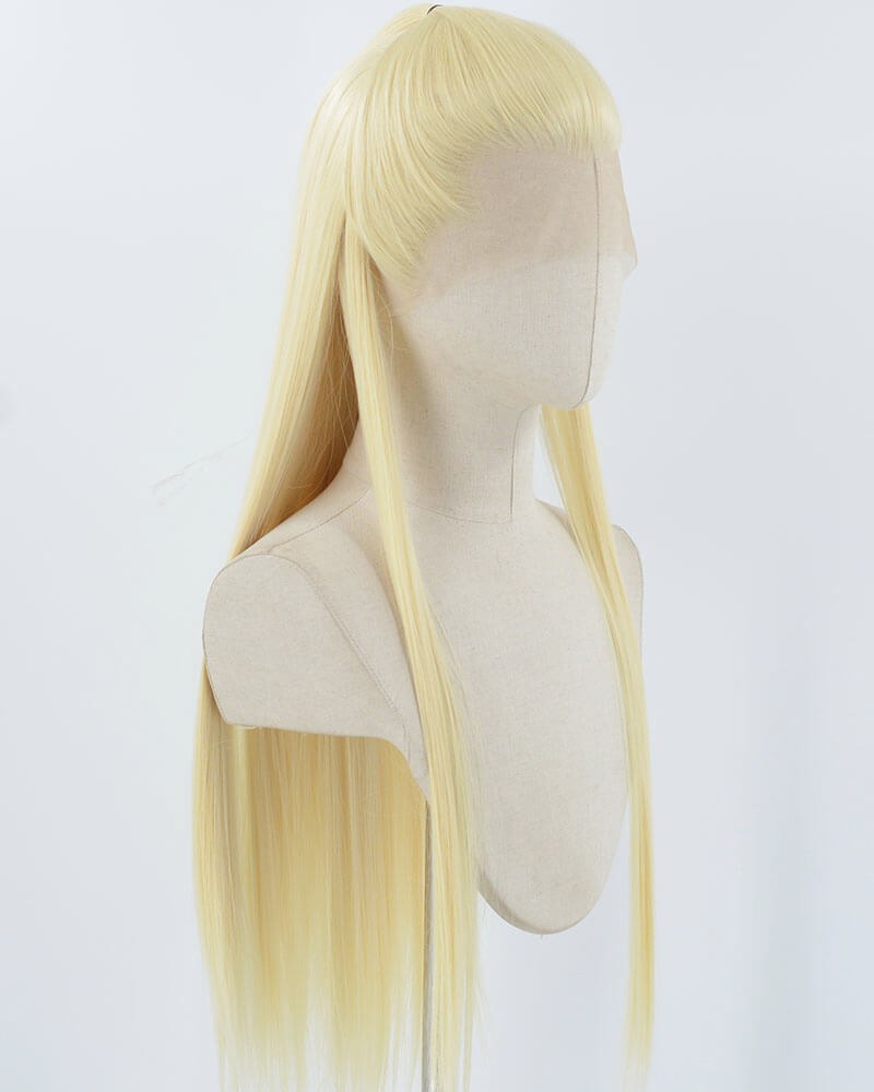 613 Blonde Straight Synthetic Lace Front Men's Wig MW054 — view 4