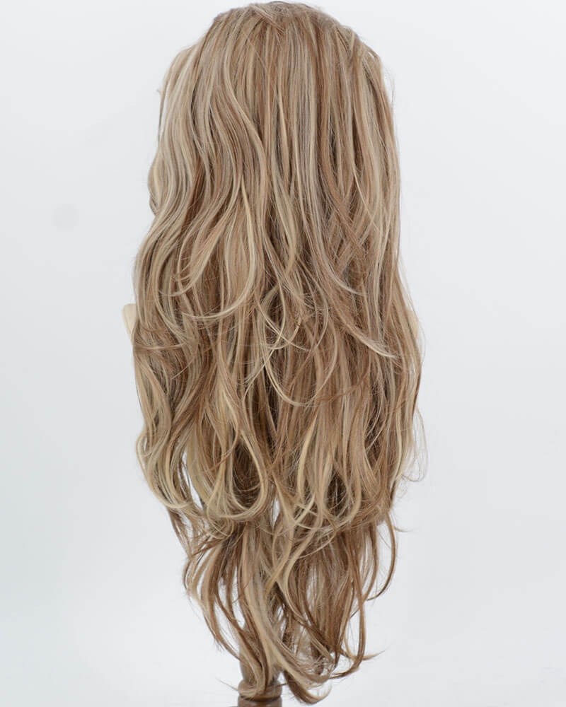 Brown Blonde Highlights Synthetic Lace Front Wig WW1055 — view 3