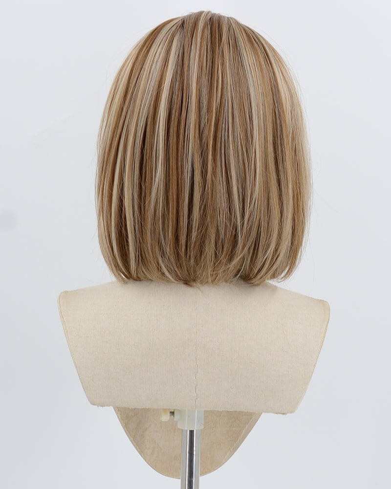 13*6 Ombre Blonde Skunk Stripe Bob Synthetic Lace Front Wig WW996 — view 3