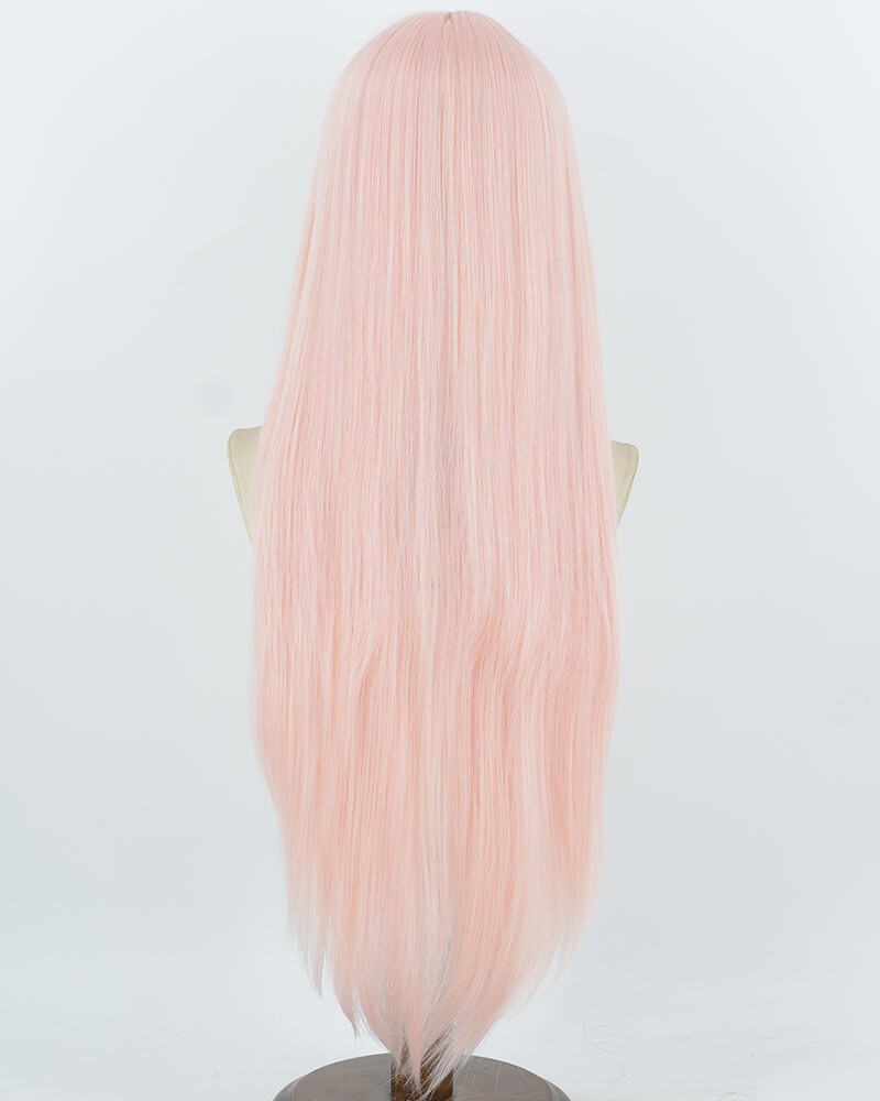 30Inch Long Pink Synthetic Wig HW865 — view 4