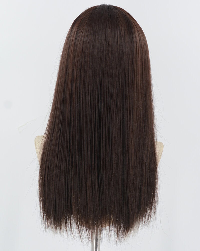 White Blonde Brown Synthetic Wig HW714 — view 3