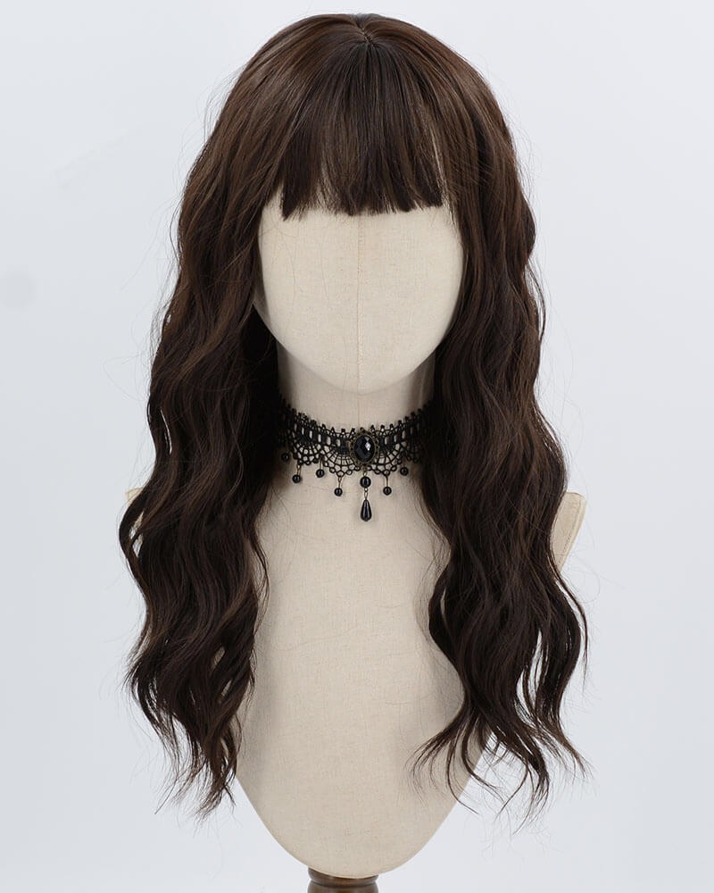 Brown Curly Synthetic Wig HW783 — view 1