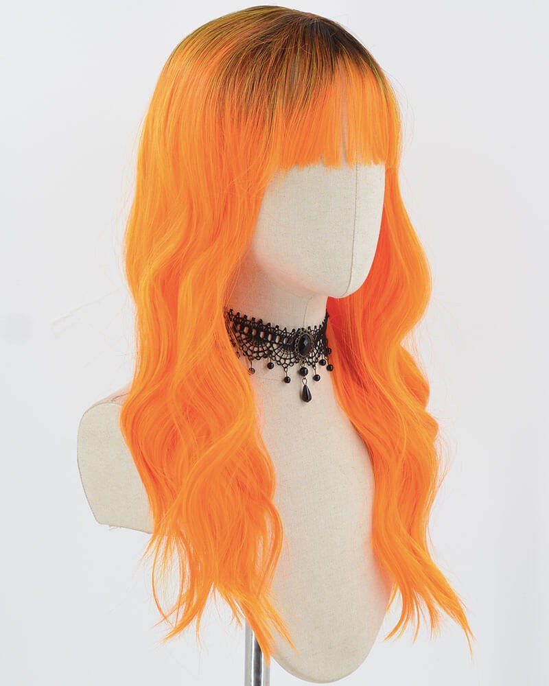 Ombre Orange Synthetic Wig HW640 — view 2