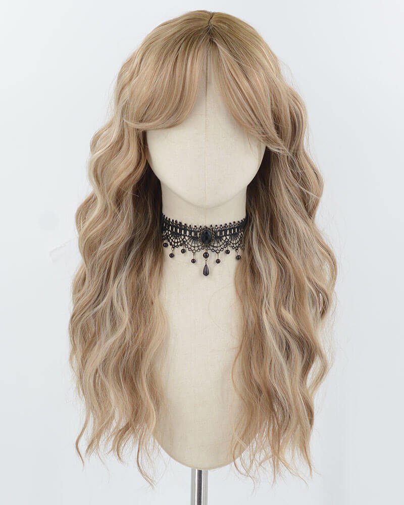 Blonde Curly Synthetic Wig HW754 — view 1