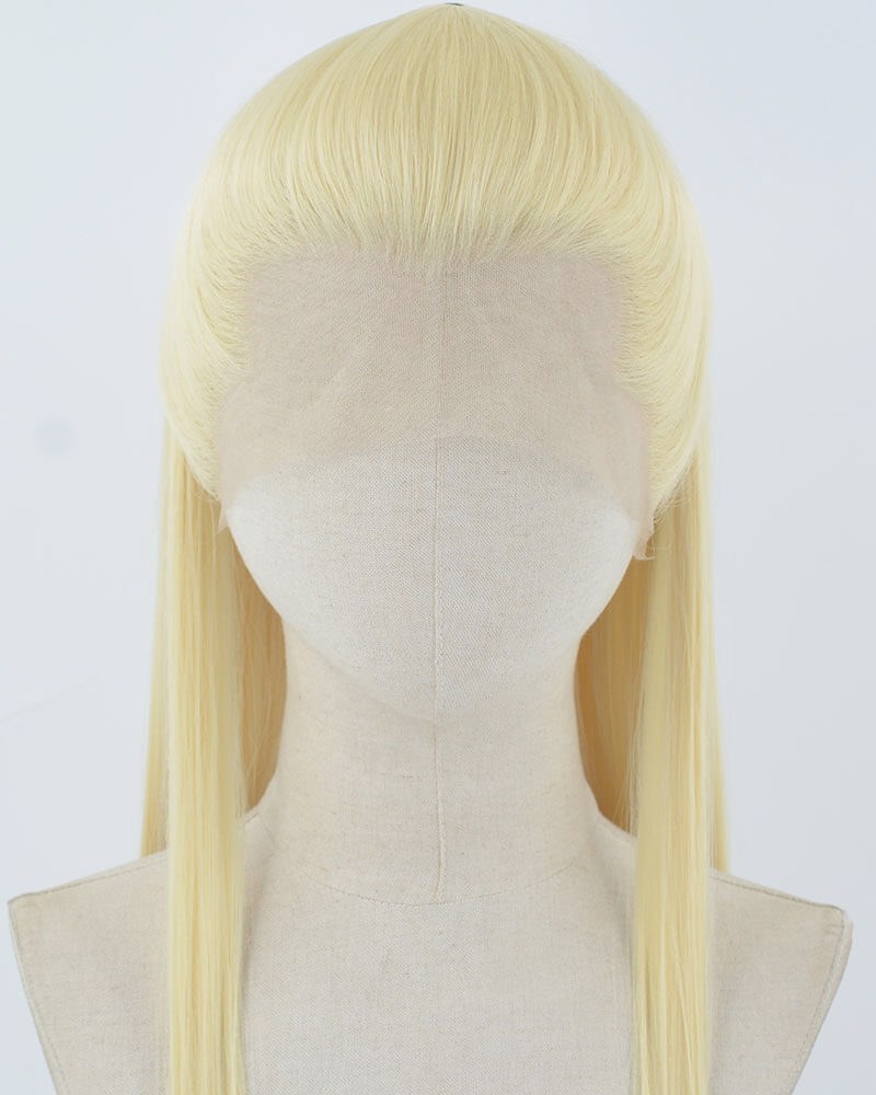 613 Blonde Straight Synthetic Lace Front Men's Wig MW054 — view 2