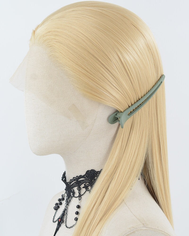 38 Inch Long Blonde Synthetic Lace Front Wig WW959 — view 4