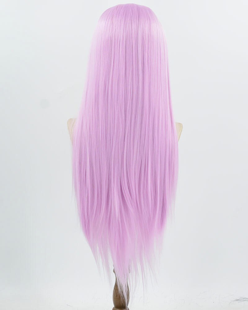 Purple Pink Long Straight Synthetic Lace Front Wig WW983 — view 3