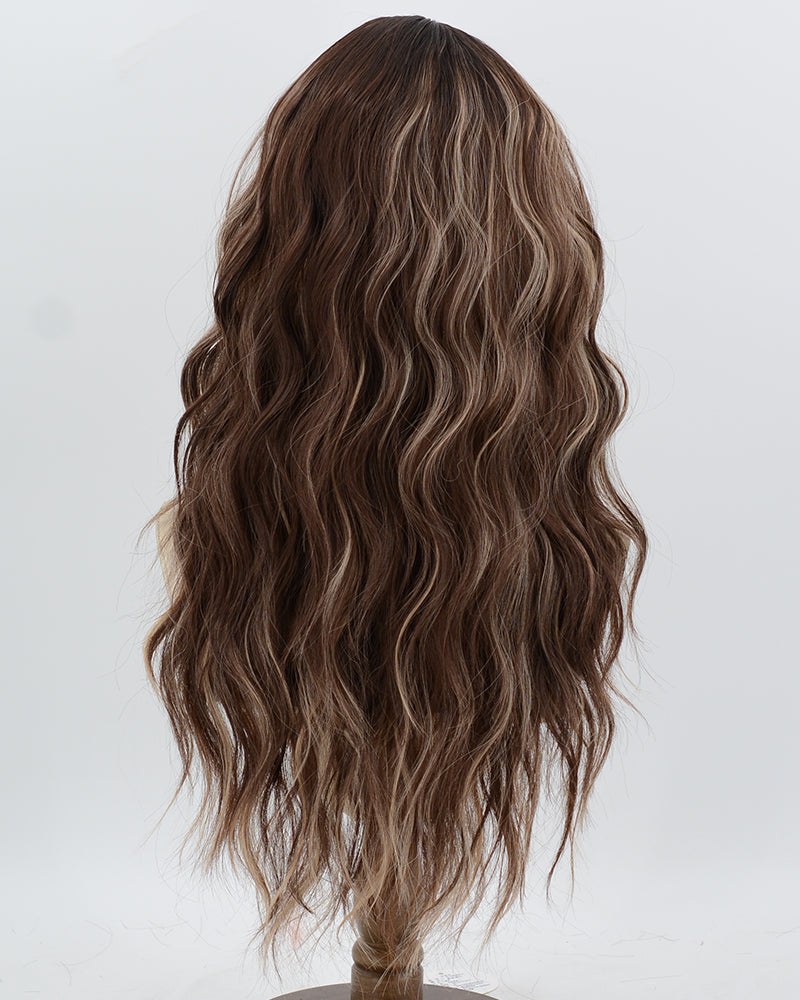Brown Strunk Stripe Blonde Synthetic Wig HW820 — view 3