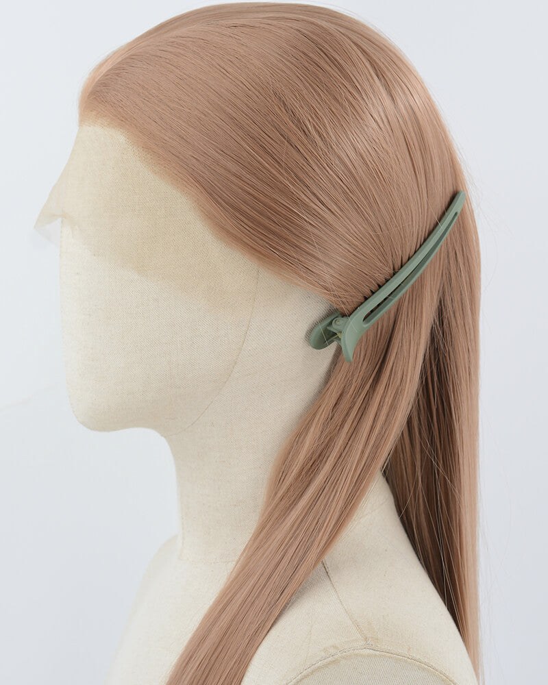 Red Brown Long Straight Synthetic Lace Front Wig WW914 — view 3