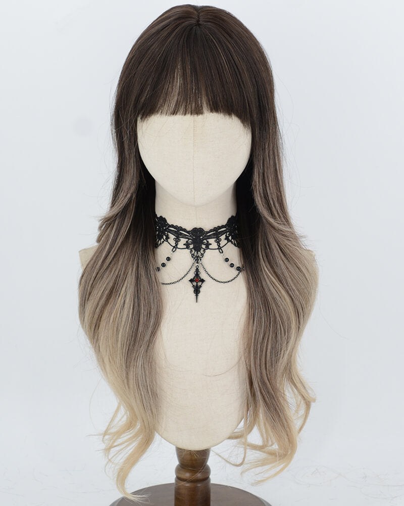 Black Ombre Brown Synthetic Wig HW862 — view 1