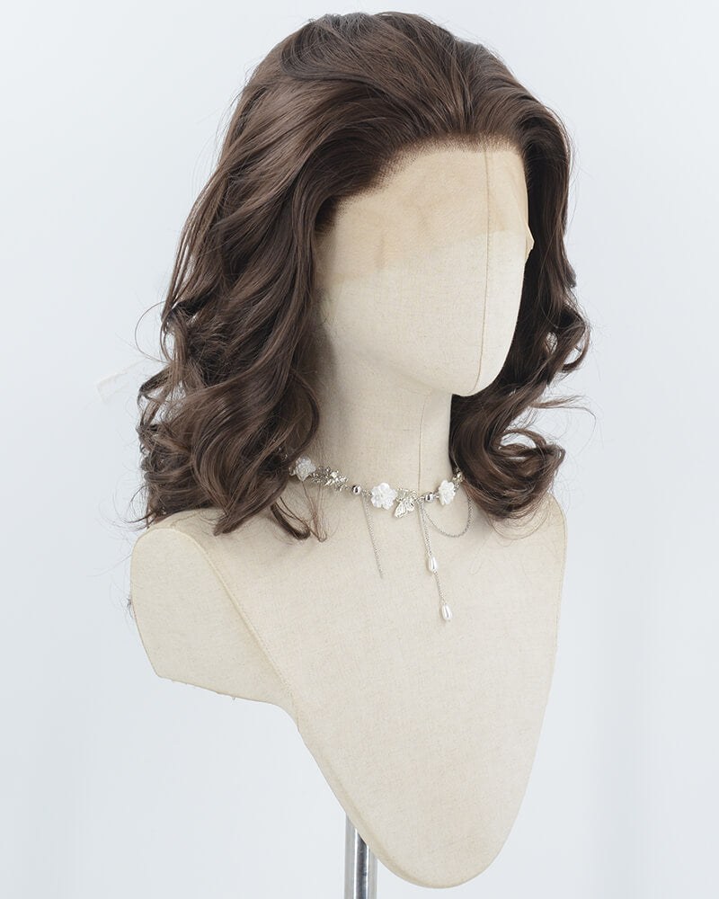 Brown Wavy Synthetic Lace Front Wig WW971 — view 2