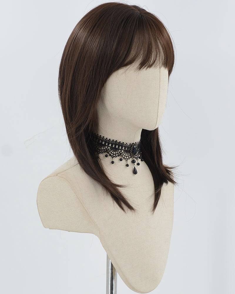 Black Brown Synthetic Wig HW639 — view 2