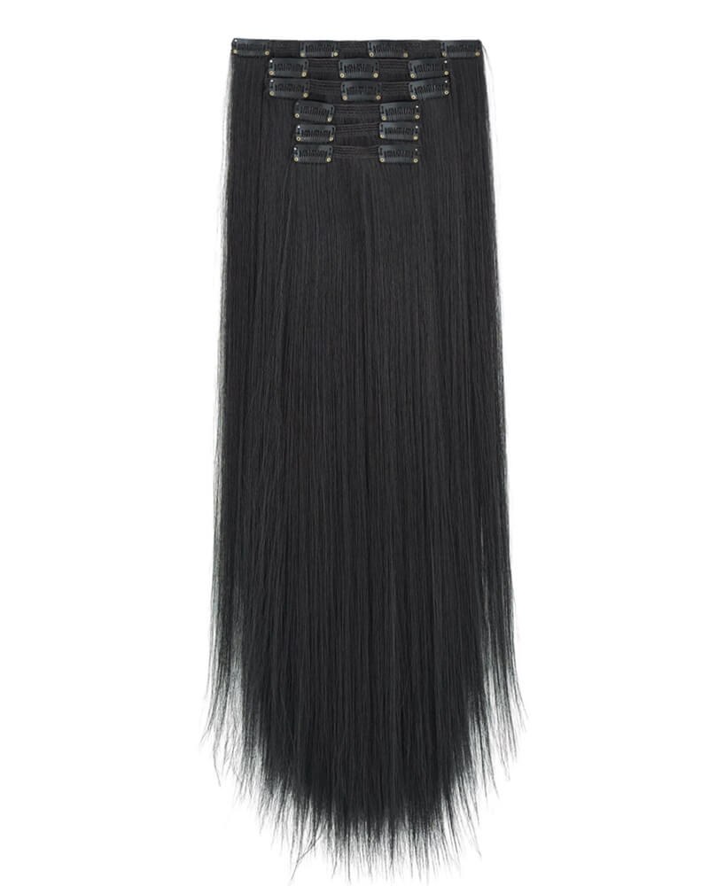 26inch Long Clip In Hair Extension Synthetic 6PCS — view 4