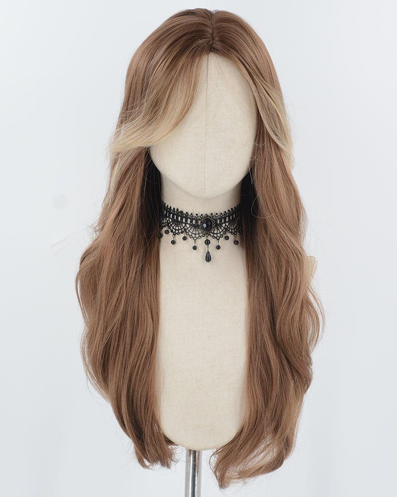 Brown Long Synthetic Wig HW741 — view 1