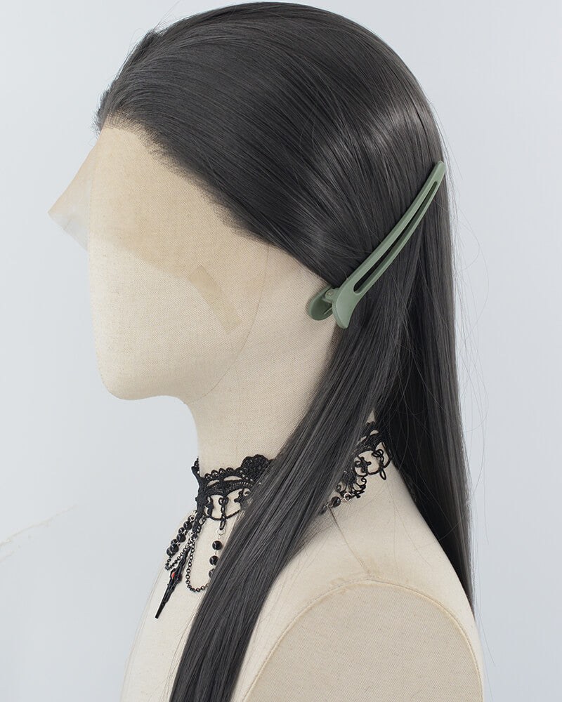 38Inch Grey Black Synthetic Lace Front Wig WW966 — view 2