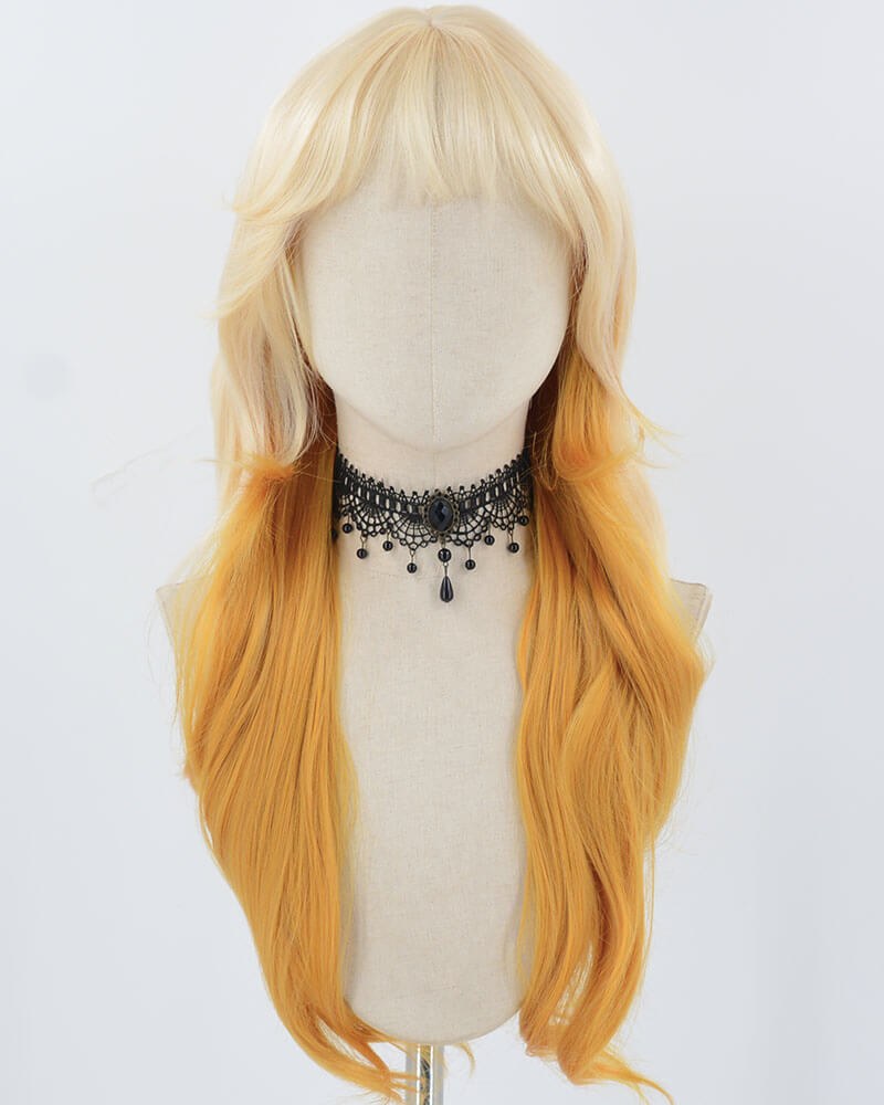 Orange Yellow Synthetic Wig HW646 — view 1